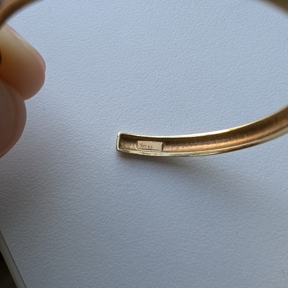 14K Gold Wide Zoe Chicco Hoops - Picture 12 of 12